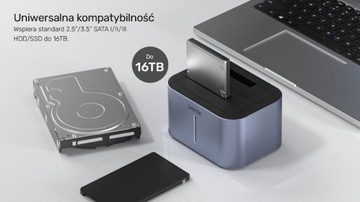 USB 3.2 5 Гбит/с 2,5/3,5-дюймовая док-станция Unitek