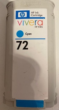 HP WKŁAD TUSZ 72 CYAN C9371A ORYGINAŁ OEM 122 GRAM