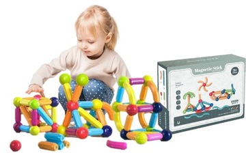 KLOCKI MAGNETYCZNE KONSTRUKCYJNE PATYCZKI STICKS