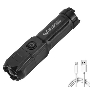 MOCNA LATARKA ZOOM ZASIĘG 500m XPE USB (E077)