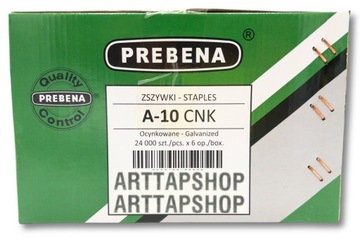 Скобы мебельные для тейкера тип А/80/380 PREBENA A-10 10мм 24000 шт