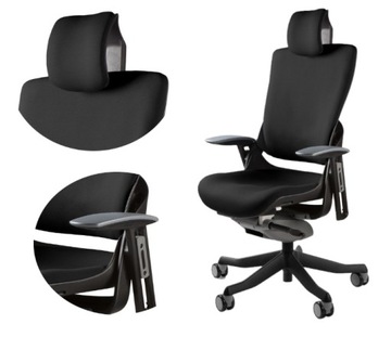 Ergonomiczny fotel biurowy Wau 2 zdrowy kręgosłup gabinet