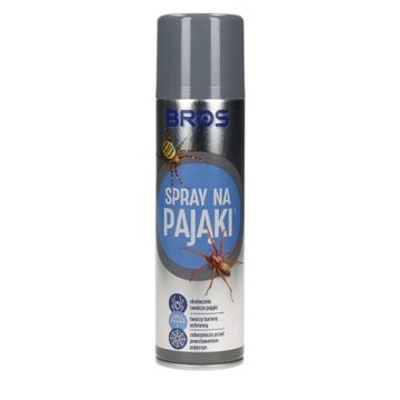 MOCNY SPRAY ŚRODEK OPRYSK AEROZOL PREPARAT NA PAJĄKI PAJĘCZYNY BROS 250ML