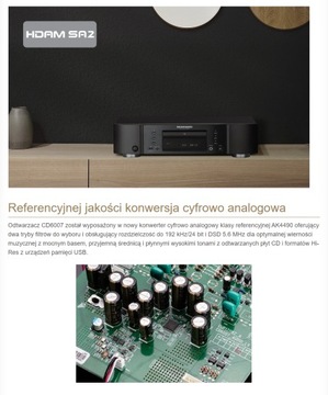 MARANTZ CD6007 ODTWARZACZ CD Hi-Res USB-A PLAYER FLAC DSD COAXIAL OPTICAL