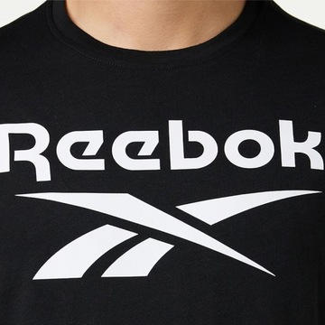 Reebok t-shirt koszulka męska czarna bawełna Big Logo Tee HD4222 L