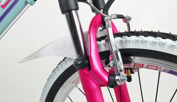 Горный велосипед для девочек, детский MTB Turbo, 10–14 лет, бирюзово-розовый, 24 дюйма