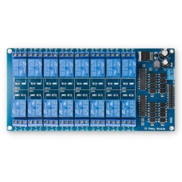 16-канальный релейный модуль низкого уровня управления 12 В 10 А 0 В для Arduino