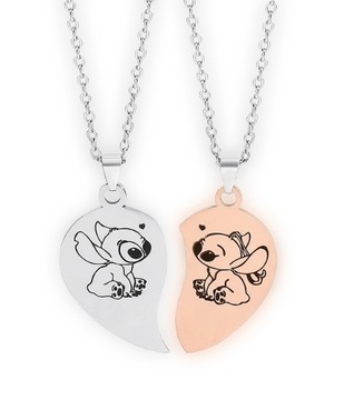 Naszyjnik Przyjaźni Stich Disney Lilo & Stitch BFF BEST FRIENDS Dla Par 2