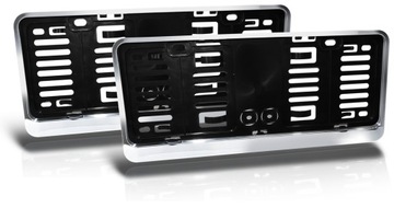 RAMKI DO MAŁYCH TABLIC NREJESTRACYJNYCH 305x114mm USA JAPONIA 2SZT CHROM