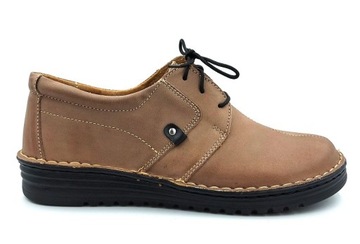 Piękne PÓŁBUTY BUTY Wiązane KLASYCZNE 076 NEW 40