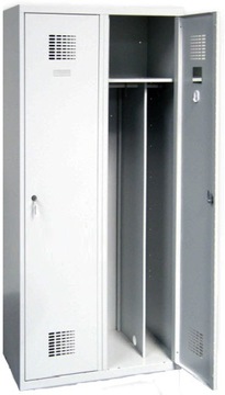 Metalowa szafa ubraniowa SUM 420 W ST zamek 1 pkt