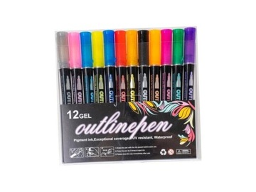 MARKER OUTLINE SHINE 12 KOLORÓW