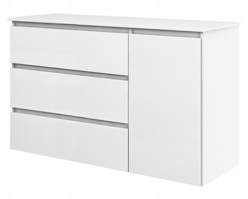 KOMODA SZAFKA 120cm BIAŁY BIAŁA DO SYPIALNI POKOJU