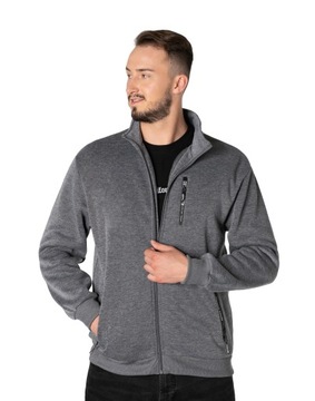 Sportowa Bluza Męska Dresowa BAwełniana Rozpinana na Zamek 0405-1 r XXL