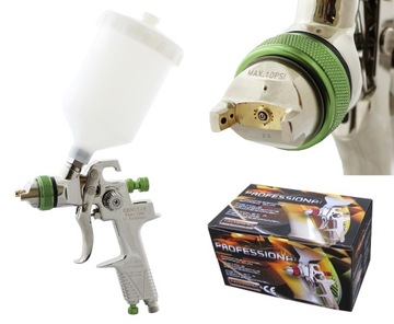 Pistolet lakierniczy PROFESSIONAL HVLP dysza 2,5 mm górny zbiornik 600 ml