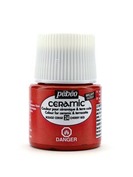 PEBEO CERAMIC 45ML CHERRY RED - farba do ceramiki