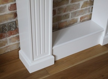 Каминный портал, имитация камина с зеркалом