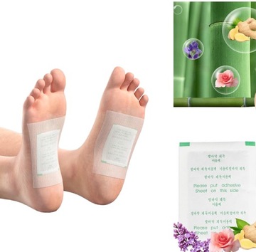 Набор из 100 подушечек для ног с бамбуковым углем: детоксикация и успокоение