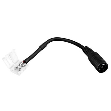 Złączka taśmy LED 8mm zasilanie gniazdo kablem DC