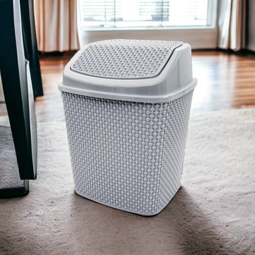 КОНТЕЙНЕР ДЛЯ МУСОРА С КРЫШКОЙ, ОТКРЫВАЮЩИЙСЯ НАКЛОН, 6Л