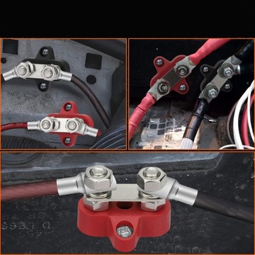 2x BLOK DYSTRYBUCJI ZASILANIA SZYNA ZBIORCZA M8 LISTWA MASY BUSBAR 12-48V