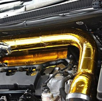 ЗОЛОТАЯ ТЕРМОИЗОЛЯЦИОННАЯ ЛЕНТА ДЛЯ ВЫХЛОПА 5 метров мотоцикла скутера Auto Quad