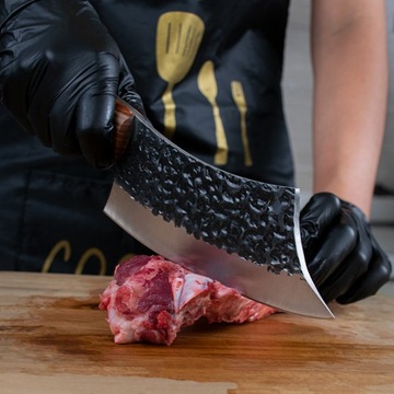 НОЖ ЯПОНСКОГО ПОВАРА, Острый кухонный нож для мяса и овощей, Колун мясника