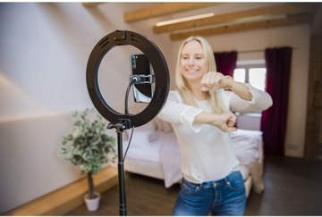 Светодиодное кольцо со штативом и держателем для мобильного телефона