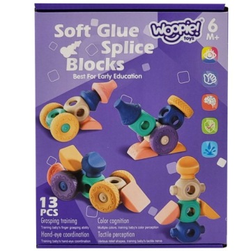 СЕНСОРНЫЕ БЛОКИ МЯГКИЕ СТРОИТЕЛЬНЫЕ ПАЗЛЫ WOOPIE