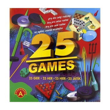 ZESTAW 25 GIER PLANSZOWE, ZRĘCZNOŚCIOWE ALEXANDER