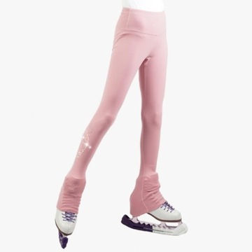Spodnie do jazdy na łyżwach dla dziewczynek Odzież treningowa Gimnastyka Stretch Ice XXXS Różowe