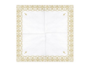 Serwetki Komunij 20szt Krzyż SP33-64-019