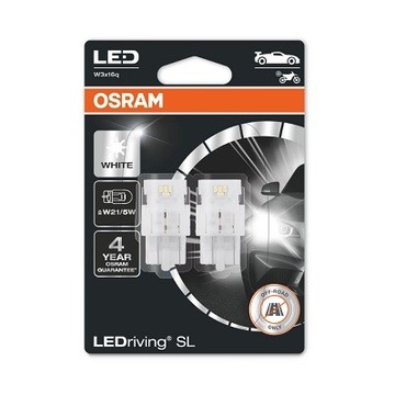 Żarówki Osram LED W21/5W (2 sztuki) białe