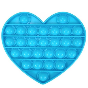 POP IT ZABAWKA ANTYSTRESOWA SENSORYCZNA SERCE DLA DZIECKA PUSH BUBBLE