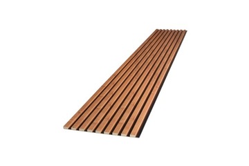 Lamele ścienne na płycie HDF - 275 cm x 40,5 cm - PECAN 169