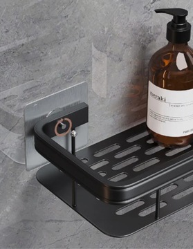 2 ШТ. САМОКЛЕЯЩИЕСЯ ПОДВЕСНЫЕ ПОЛКИ LOFT НАСТЕННЫЕ ДЛЯ ВАННОЙ КОМНАТЫ ДЛЯ ДУША