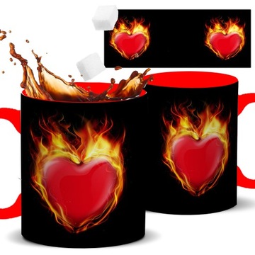 Kubek Czerwony Prezent Urodziny Zabawne HEART Wz
