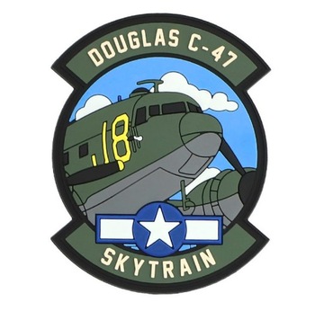 Naszywka DOUGLAS C-47 SKYTRAIN 101 Inc 3D PVC