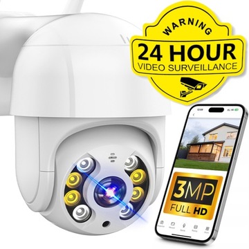 ZEWNĘTRZNA OBROTOWA KAMERA IP WIFI 3MP 4X 2K ZOOM