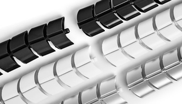 Кабельный органайзер Белый Spacetronik SPK-03W 2 Modular Tunnel Spine