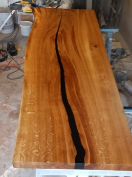 ЧЕРНАЯ ЭПОКСИДНАЯ СМОЛА canyon столешница напольная 0,5 кг трещины