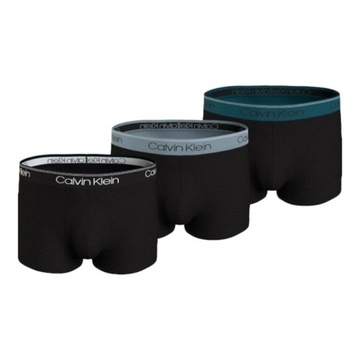 CALVIN KLEIN BOKSERKI MĘSKIE MAJTKI TRUNK 3PK CZARNE r.L