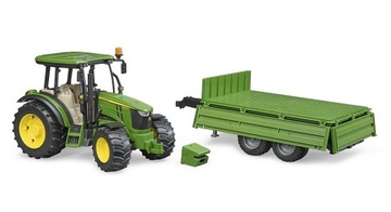 Bruder Traktor John Deere z przyczepą 02108