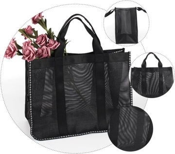 Пляжная дорожная сумка большой емкости с 2 сетками