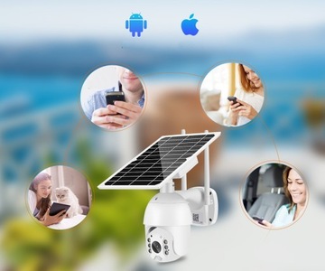 НАРУЖНАЯ ВРАЩАЮЩАЯСЯ СОЛНЕЧНАЯ КАМЕРА FULL HD SIM GSM