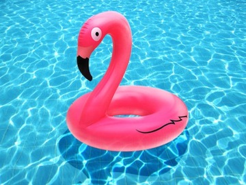 Надувное кольцо Фламинго 90см