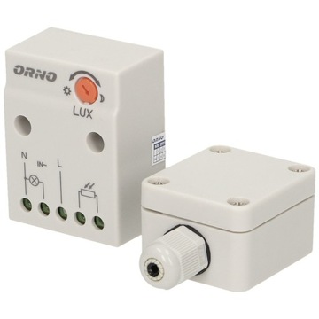 ДАТЧИК СУМЕРКИ НАРУЖНЫЙ ЗОНД СУМЕРКИ НАВЕРХНОСТНАЯ РЕГУЛИРОВКА СВЕТОДИОДА IP65