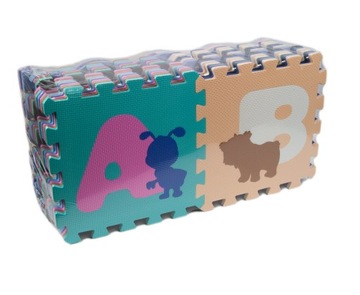 КОВРИК из ПЕНЫ ЭВА АЛФАВИТ ЖИВОТНЫЕ 54 ЭЛЕМЕНТА