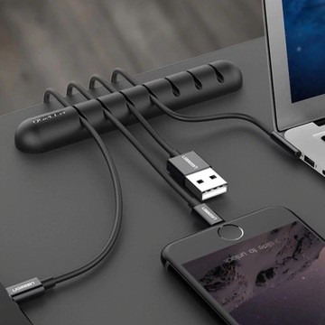 UGREEN СИЛИКОНОВЫЙ САМОКЛЕЯЩИЙСЯ КАБЕЛЬНЫЙ ДЕРЖАТЕЛЬ НА 7 ПРОВОДОВ