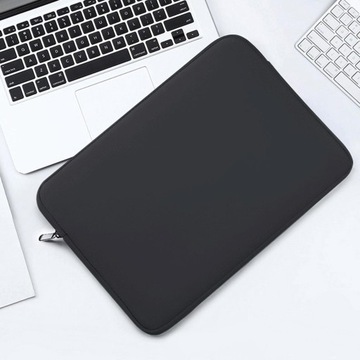 Miękka torba na laptopa, pokrowiec ochronny, pokrowiec przeciwkurzowy, czarny 15 cali